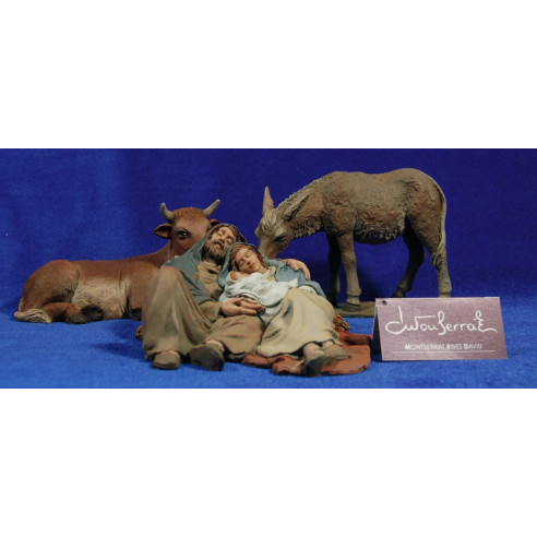 Nativity sleeping 17 cm resin Montserrat Ribes