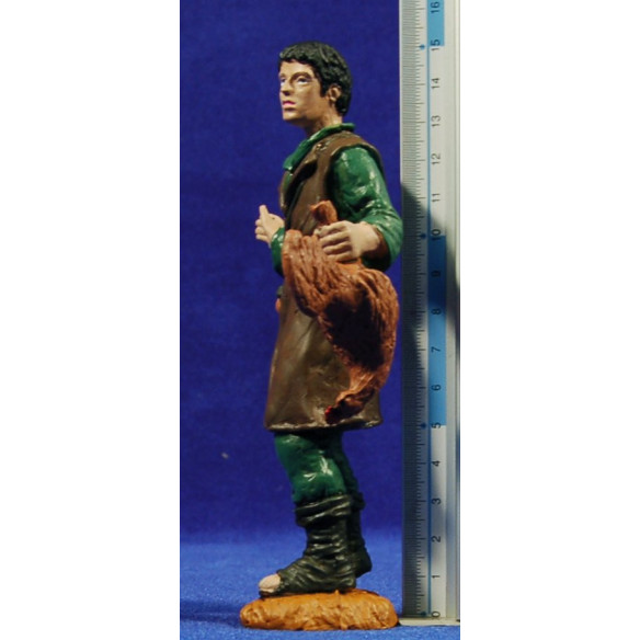 Shepherd with chicken 15 cm durexina Oliver
