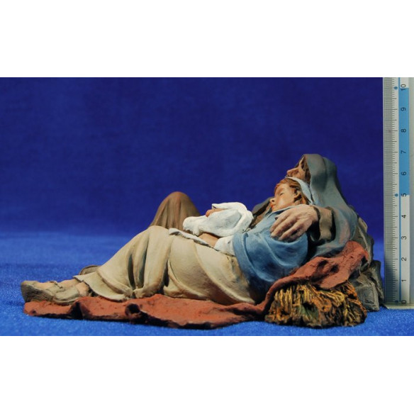 Nativity sleeping 17 cm resin Montserrat Ribes