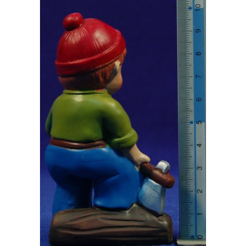 Pastor leñador M2 naïf 10 cm marmolina Oliver