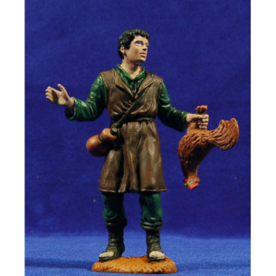 Shepherd with chicken 15 cm durexina Oliver