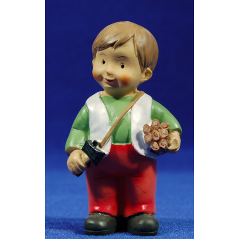 Pastor leñador naïf 10 cm marmolina Oliver