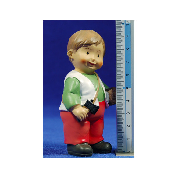 Pastor leñador naïf 10 cm marmolina Oliver