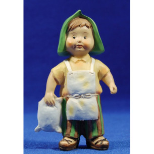 Pastor amb sac farina naïf 10 cm marmolina Oliver