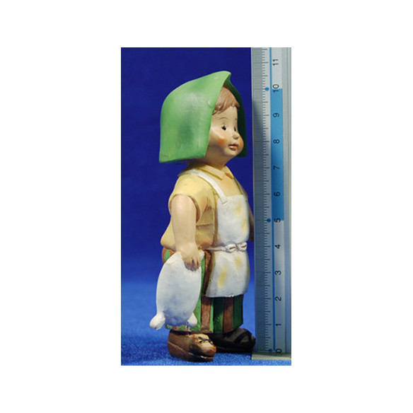 Pastor con saco harina naïf 10 cm marmolina Oliver
