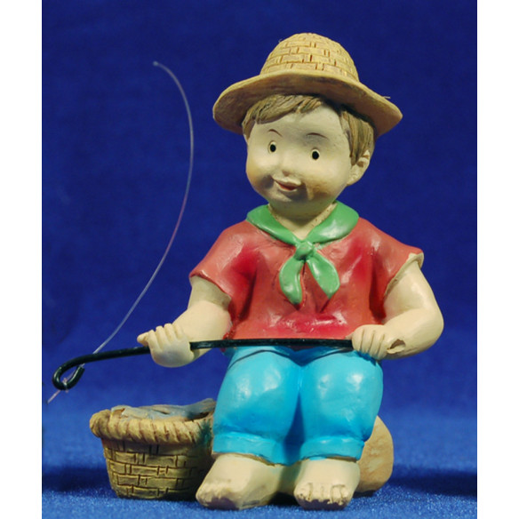 Pescador naïf 10 cm marmolina Oliver