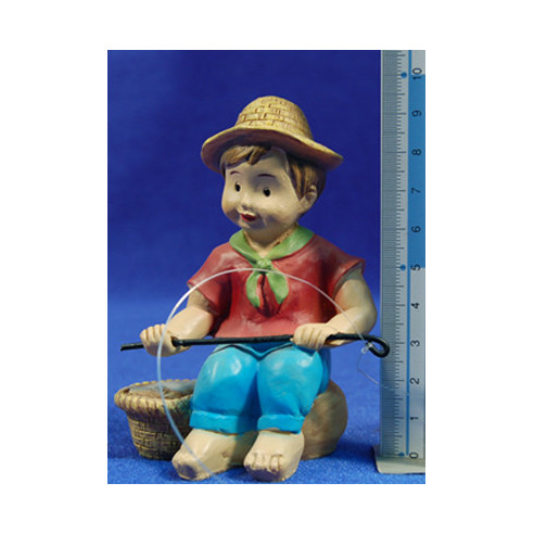 Pescador naïf 10 cm marmolina Oliver