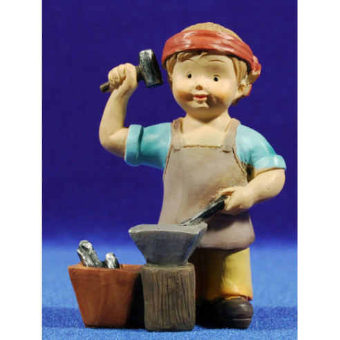 Pastor herrero naïf 10 cm marmolina Oliver
