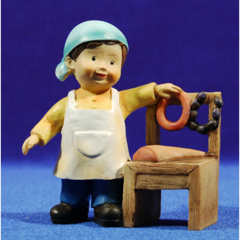 Pastor carnicero naïf 10 cm marmolina Oliver