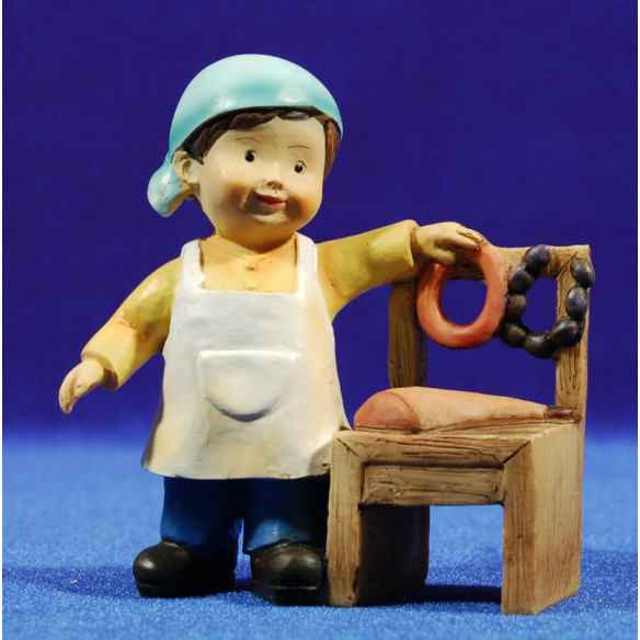 Pastor carnicero naïf 10 cm marmolina Oliver