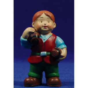 Pastor amb botes naïf 10 cm marmolina Oliver