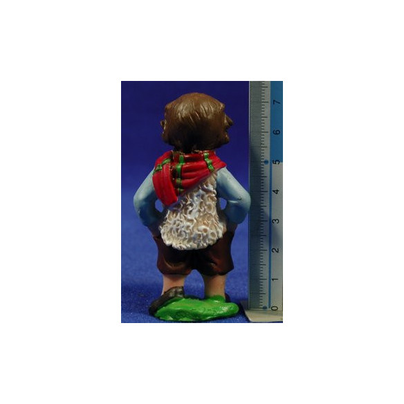 Shepherd with  a scarf  naïf 7 cm marmolina Oliver