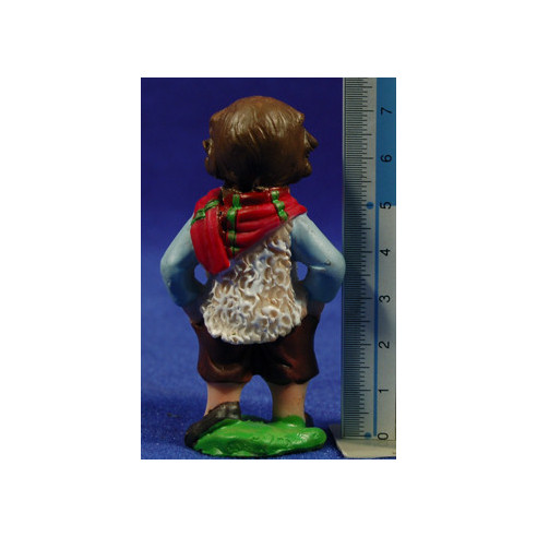 Pastor con bufanda naïf 7 cm marmolina Oliver