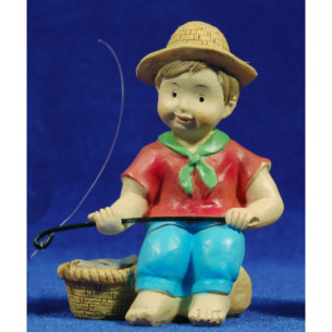 Pescador naïf 10 cm marmolina Oliver