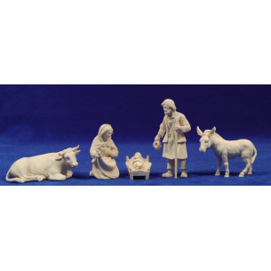 Natività in piedi 8 cm legno senza dipintere