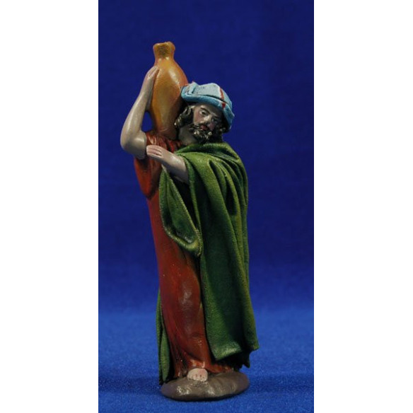 Pastor con jarra 12 cm ropa y barro Figuralia