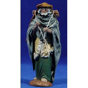 Shepherd wood 12 cm clay and clothes Figuralia