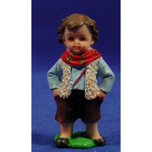 Pastor amb bufanda naïf 7 cm marmolina Oliver