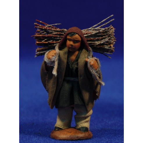 Pastor con leña 5 cm ropa y barro