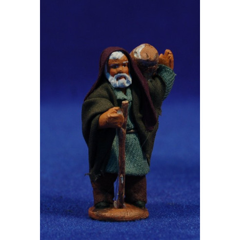 Pastor con bota 5 cm ropa y barro