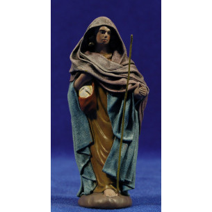 Shepherd with a bag 12 cm clay and clothes Figuralia