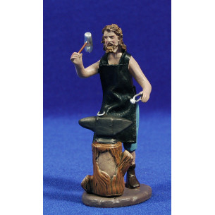 Shepherd blacksmith 12 cm clay and clothes Figuralia