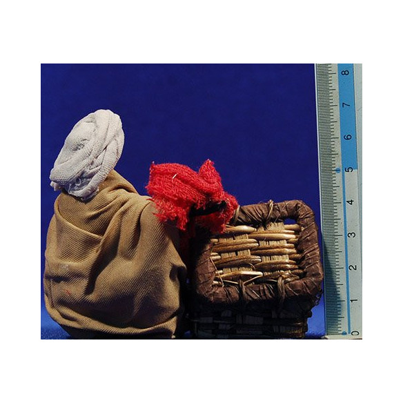 Shepherd seating selling clothes 10 cm clay and clothes