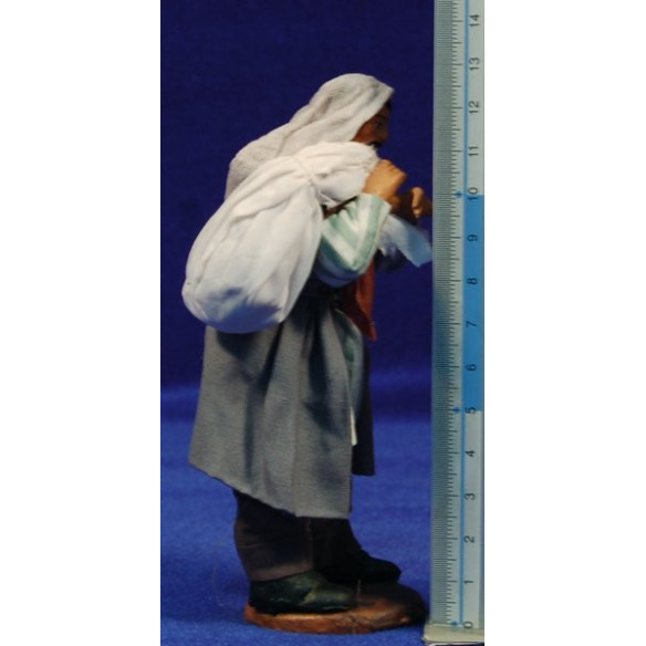 Pastor con saco 13cm ropa y barro