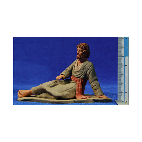 Nacimiento hebreo estirado 12 cm barro pintado Delgado