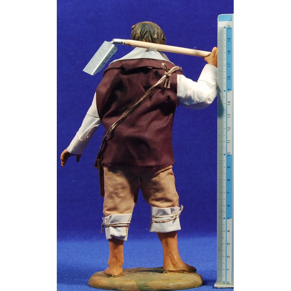 Shepherd countryman 20 cm clay and clothes
