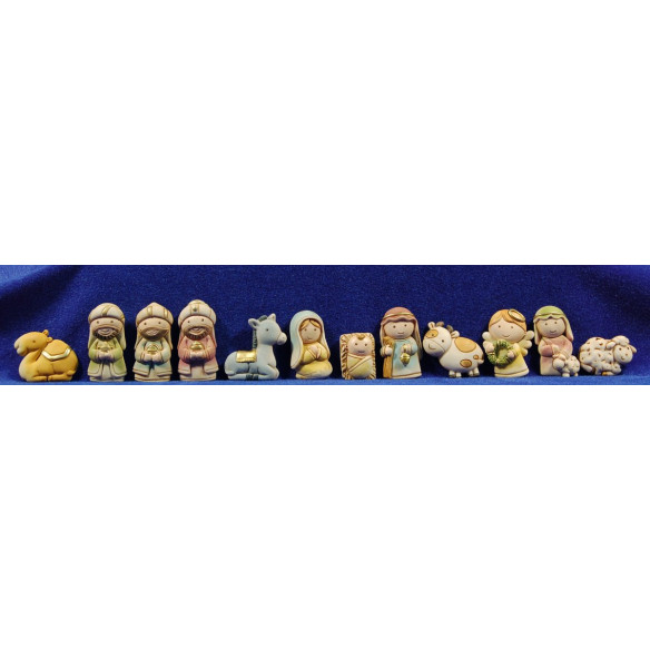 Nacimiento con reyes imán 5 cm resina