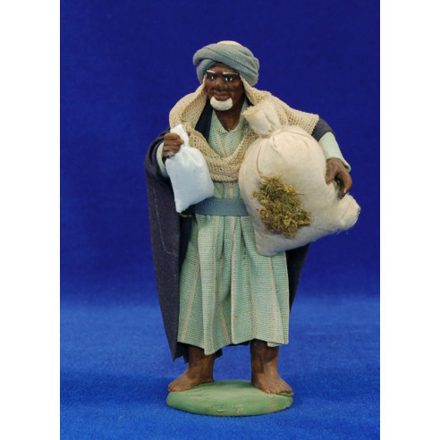 Pastor amb sac 14 cm roba i fang