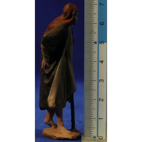 Shepherd with crutch 7 cm ceramic paste Hermanos Cerrada