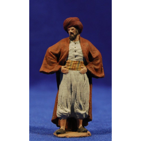 Shepherd with ands on the shoulder 7 cm ceramic paste Hermanos Cerrada