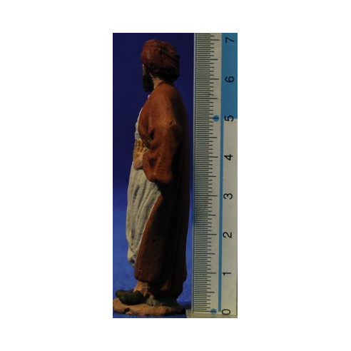 Shepherd with ands on the shoulder 7 cm ceramic paste Hermanos Cerrada