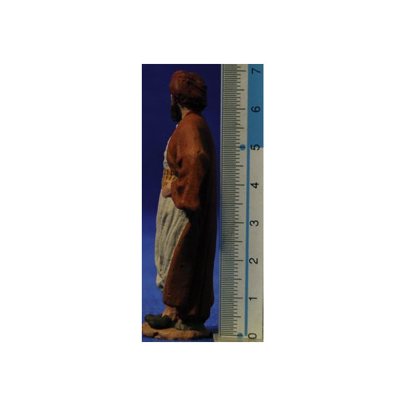 Shepherd with ands on the shoulder 7 cm ceramic paste Hermanos Cerrada