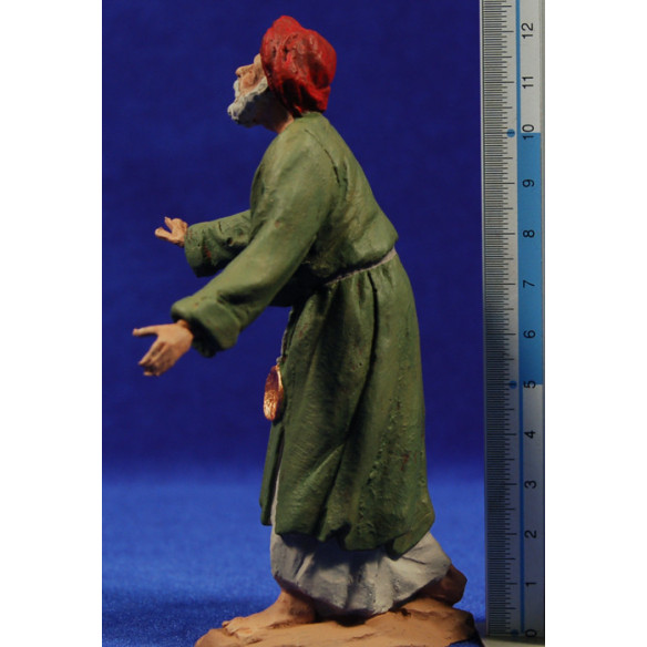 Pastor anciano 12 cm pasta cerámica Hermanos Cerrada