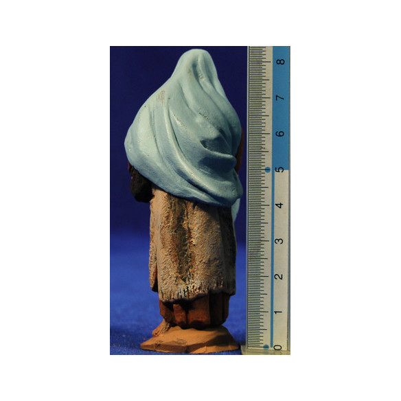 Pastore vecchio sulla strada 9 cm pasta ceramica Hermanos Cerrada