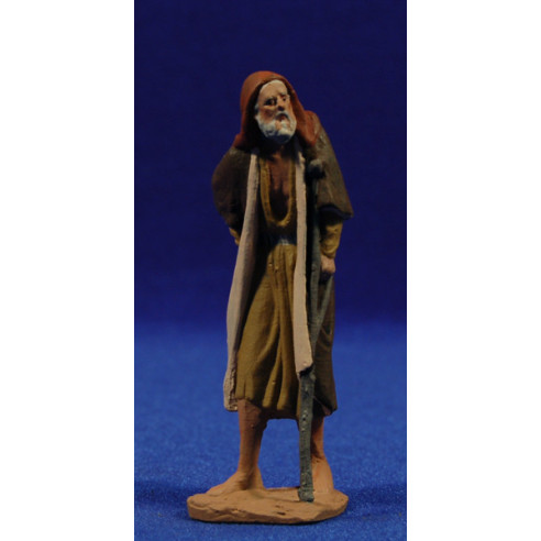Shepherd with crutch 9 cm ceramic paste Hermanos Cerrada