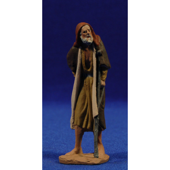 Shepherd with crutch 9 cm ceramic paste Hermanos Cerrada