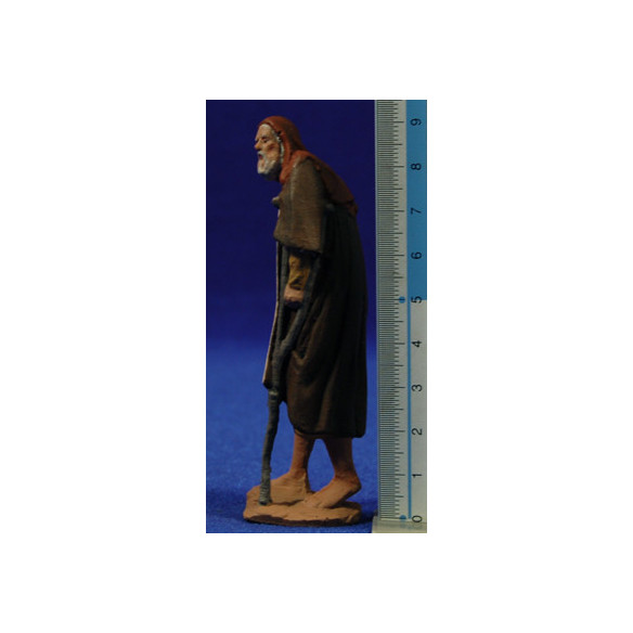 Shepherd with crutch 9 cm ceramic paste Hermanos Cerrada