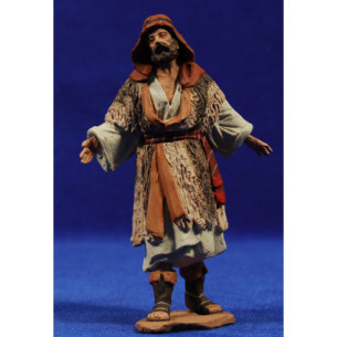 Shepherd with wool 12 cm ceramic paste Hermanos Cerrada