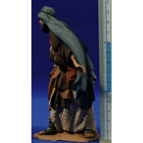 Pastor con zurrón 14 cm pasta cerámica Hermanos Cerrada