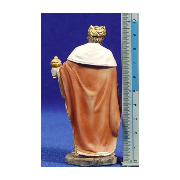 Natività con i re magi  pastore e capanna 10 cm resina