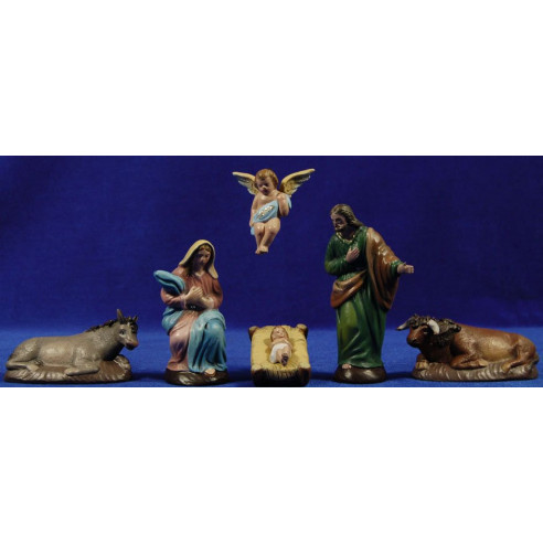 Nacimiento 12 cm barro pintado Figuralia