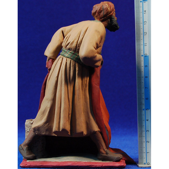 Pastor vendedor alfombras 16 cm pasta cerámica Hermanos Cerrada