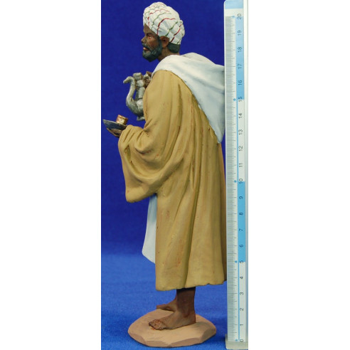 Pastore berebere con teiera 20 cm pasta ceramica Hermanos Cerrada