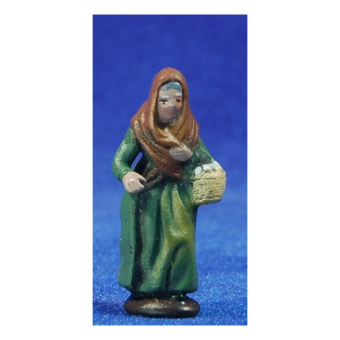 Pastora amb ous 5 cm fang pintat Figuralia