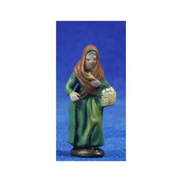 Pastora amb ous 5 cm fang pintat Figuralia