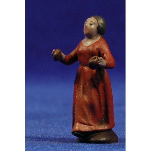 Pastora amb castanyoles 5 cm fang pintat Figuralia